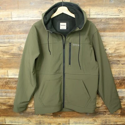 Simms Men's hooded Jacket Size M Full Zip Lined - Image 1 of 4
