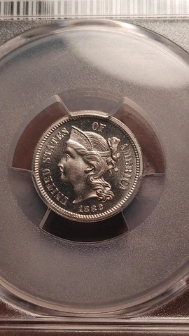 1882 Proof Three Cent Nickel PCGS PR66 CAM Cameo CAC Approved Blazer        2018 Cover