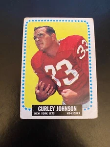 1964 TOPPS FOOTBALL #114 CURLEY JOHNSON!! $1 SHIPPING!! - Picture 1 of 2