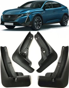 New Full Set Splash Guards Mud Flaps Fender For 2016-2023 Peugeot 408 MK II - Picture 1 of 6