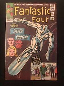FANTASTIC FOUR 50 6.5 7.0 MYLITE 2 DOUBLE BOARDED SILVER SURFER 1966 GALACTUS LN