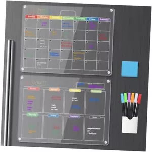 16.5"x12" Clear Acrylic Acrylic Colorful Magnetic Dry Erase Board(2-pack) - Picture 1 of 7