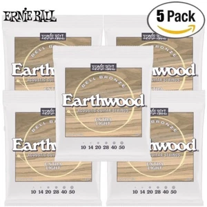 5-PACK Ernie Ball 2350 Bell Bronze Earthwood Acoustic Guitar Strings Ex-Lt 10-50 - Picture 1 of 1