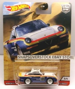 2020 HOT WHEELS PREMIUM CAR CULTURE BLUE & WHITE '86 PORSCHE 959 W/ REAL RIDERS - Picture 1 of 9
