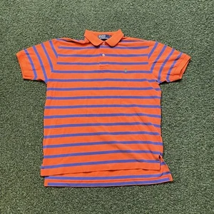Ralph Lauren Shirt M 00s Y2k PRL Polo Striped Small Pony Collared Tee - Picture 1 of 9