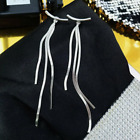 Fahsion Silver Plated Long Tassel Chain Earrings Drop Dangle Ear Stud For Women