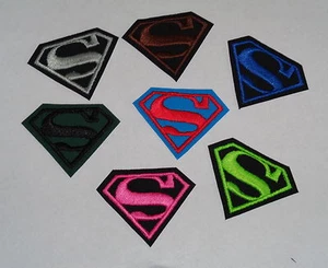 "Superman" Iron-On Embroidered Patch- MANY COLORS AVAILABLE!!! - Picture 1 of 14