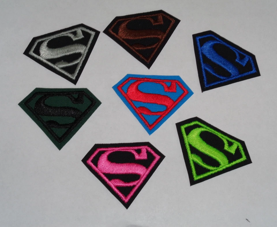 "Superman" Iron-On Embroidered Patch- MANY COLORS AVAILABLE!!! - Image 1 of 1
