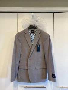 Penguin Munsingwear 2 Button Blazer Jacket Sport Coat Slim Fit Grey Size 40R - Picture 1 of 5