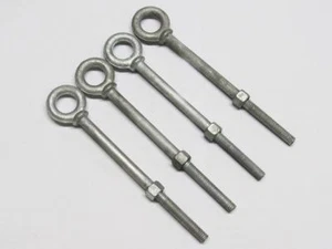 Long Shank Lifting Eye Bolt 5/8" X 4" X4 (16MM X 102MM Galvanised Shoulder) - Picture 1 of 2