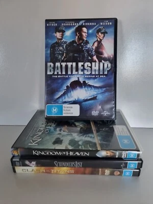 Battleship DVD Region 2, 4, 5 Liam Neeson Bundle, Kingdom Of Heven, Schindlers L - Image 1 of 4