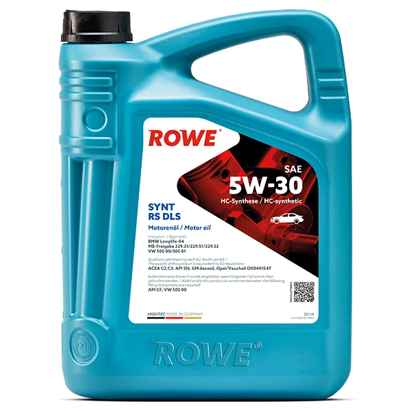 5 Liter ROWE Synt RS 5W-30 DLS -Dexos2-VW-BMW-MB- *GP 8,98 € p.L.inkl.Versand - Bild 1 von 1