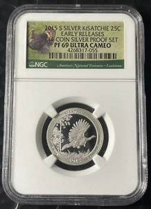 2015 S SILVER Kisatchie Louisiana Early Releases PF69 Ultra Cameo National Treas - Picture 1 of 4