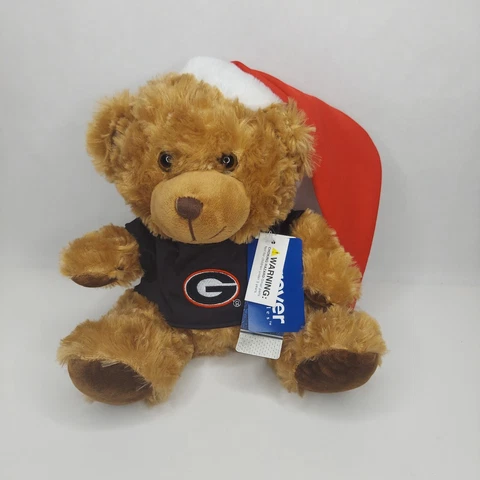 Forever Collectibles FOCO 9" Plush Sitting Bear NCAA Georgia Bulldogs Christmas Cover