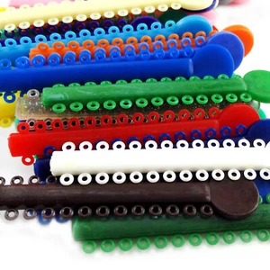1040pcs Dental Orthodontic Ligature Ties Braces Elastic Rubber Bands Mixed Color - Picture 1 of 5