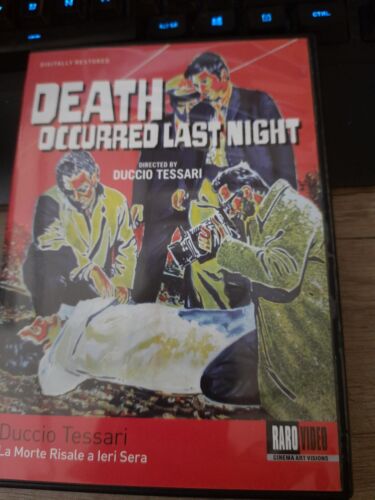 Death Occurred Last Night (DVD 1970) Duccio Tessari Classic Italian Thriller
