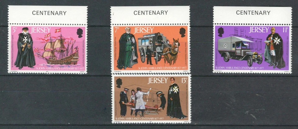 Jersey BRITISH TERRITORIES ST. JOHN AMBULANCE CENTENARY MNH SET  LOT (JER 193) - Image 1 of 1