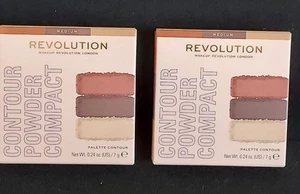 Revolution~Makeup Revolution London~Contour Powder Compact~Medium~Lot of (2)~NIB - Picture 1 of 6