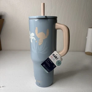 Zak Designs 40 Unzen Blue Stitch Edelstahl Vakuum Isoliert Becher T14 - Bild 1 von 8