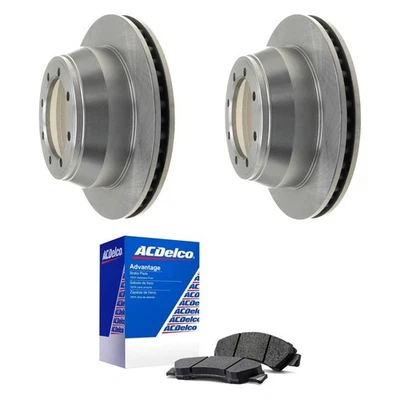 For Ford E-350 Super Duty 99-07 Silver Rear Brake Kit w Semi-Metallic Pads - Image 1 of 4
