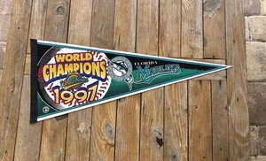 MLB Pennant Florida Marlins World Series Champions 1997 Tag Express 29" x 12" - Picture 1 of 6