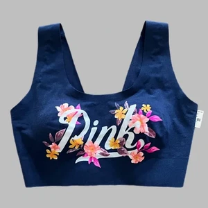 Sujetador Bralette Victorias Secret ROSA Ligeramente Forrado (Acolchado) Largo Forrado Azul Mediano - Imagen 1 de 3