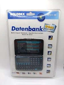 Vintage Rolodex Databank Handheld Personal Organiser Multi Language RF411-96 New - Afbeelding 1 van 11