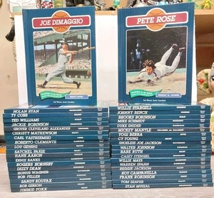 Baseball Legends Books Complete Set of 40 Vintage 1990s Excellent Unread - Imagen 1 de 4