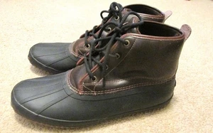 Herren Sperry Topsider schwarz/braun Wellenbrecher Stiefel Bootsschuhe Memory Foam Gr. 13 - Bild 1 von 7