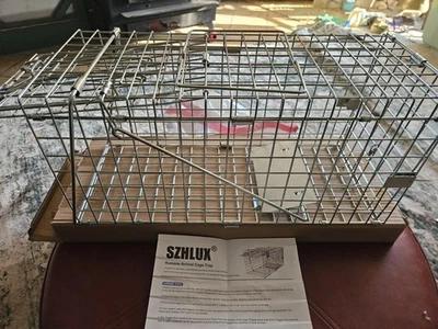 squirrel, Rabbit collapsible live release box trap. Heavy duty. Brand new.