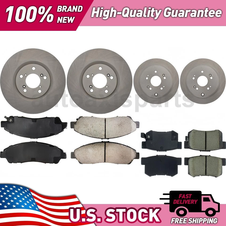 Kit de actualización de freno de disco de piezas centradas delanteras y traseras para Honda Pilot 2009-2011 Foto 1 de 1