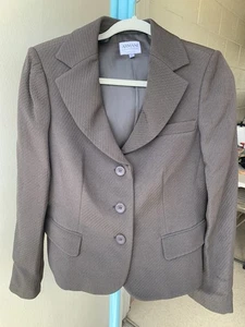 Armani Collezioni Women’s Brown Blazer Jacket Size 8 Medium - Picture 1 of 6