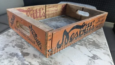 Vintage Nesbitt’s Orange Soda Wood Crate Box, San Diego CA. - Image 1 of 4