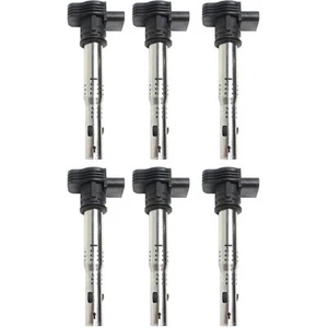Set of 6 Ignition Coils For VW Volkswagen Jetta Passat Tiguan Beetle Audi Q5 A4 - Picture 1 of 12