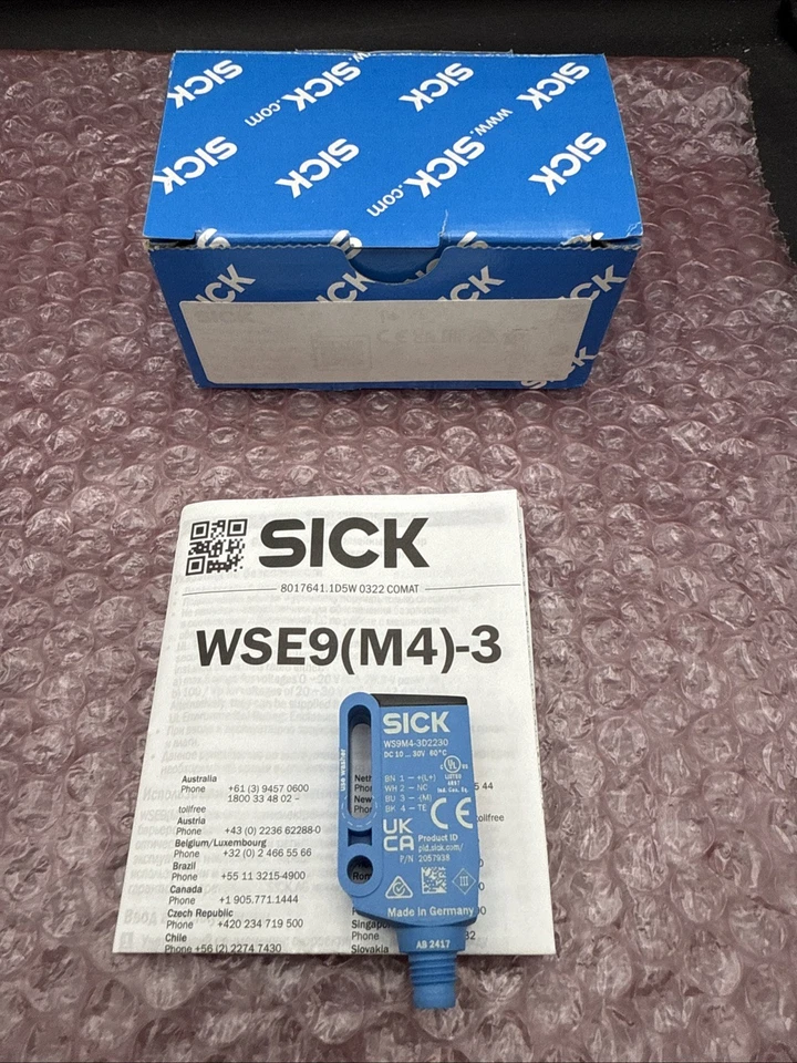 Sick WS9M4-3D2230 2057938 Through-Beam Photoelectric Sensor NEW - Image 1 of 4