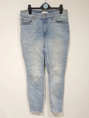 H&M Womens Light Wash Super Skinny High Waist Ankle Blue Jeans Size 14 - Image 1 of 4