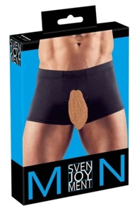 MENS BRIEF GERMANY  OPEN FRONT  BLACK  SM-2X-LARGE - Picture 1 of 4