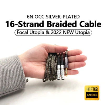 MARKENLOS 6N Occ Hifi Balanced Headphone Cable For FOCAL Utopia & Utopia 2022 New Version
