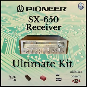 Pioneer SX-650 Receiver Ultimate Upgrade Kit Genuine Parts Restoration - Picture 1 of 4