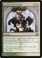 1X Sundering Growth Return to Ravnica NM/EX FOIL MTG CARD