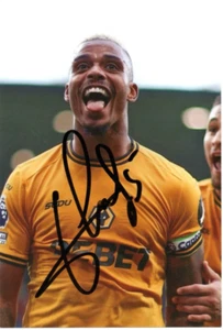 WOLVES: MARIO LEMINA SIGNED 6x4 ACTION PHOTO+COA - Picture 1 of 1