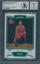 2008/09 Bowman Chrome #111 Derrick Rose Beckett Authentic Signed Auto 7 *4088