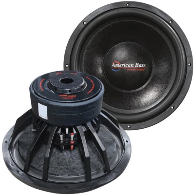 American Bass TITAN-1544 | 15 Inch 3000W DVC 4 Ohm Car Audio Subwoofer | TITAN - Image 1 of 4