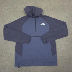 North Face Jacket mens SMALL Blue lightweight Long Sleeve anarok hooded Size S - Picture 1 of 11