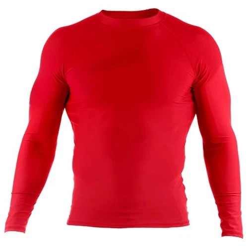 Rash guard Rash Vest All Sports RED MMA Running Body Armour Full & Short Sleeve - Image 1 of 1