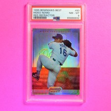 1995 BOWMAN'S BEST REFRACTORS ROOKIE, Rc #83 HIDEO NOMO PSA 8 NmMt Undergraded
