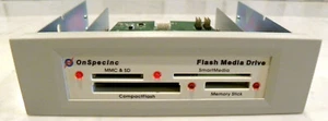 OnSpecinc 3.5" in a 5.25" Bay Adapter Multi Card Reader USB SD CF Sony MMC Flash - Picture 1 of 7