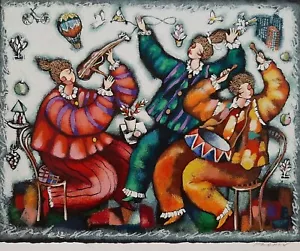 MICHAEL KACHAN (1964-), Serigraph, Music Band, Hand Signed - Picture 1 of 2
