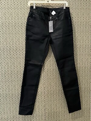 Pantalones de mezclilla ajustados negros para mujer Eileen Fisher talla 6 nuevos con etiquetas Foto 1 de 4