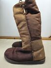 Airwalk Slouch Boots Moccasins Chocolate Brown And Tan Woman’s Size 8